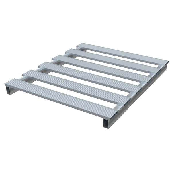 Aluminum Half Skid, 48 in L, 39.875 in W, 4 H